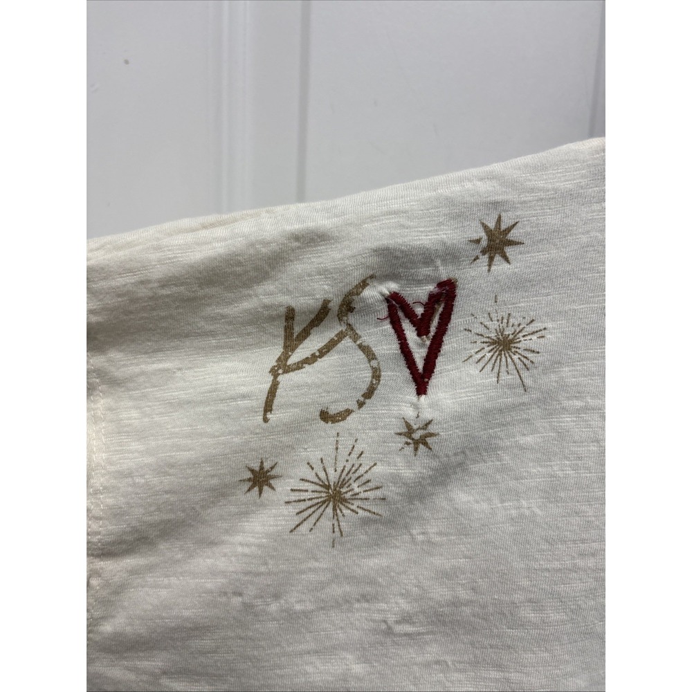 Kyla Seo Comfort Boho Embroidered Tree Of Life Graphic T Shirt - Size XL - Picture 4 of 9